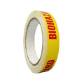Safety Warning Tape, Solid, Red/Yl, 3/4" W