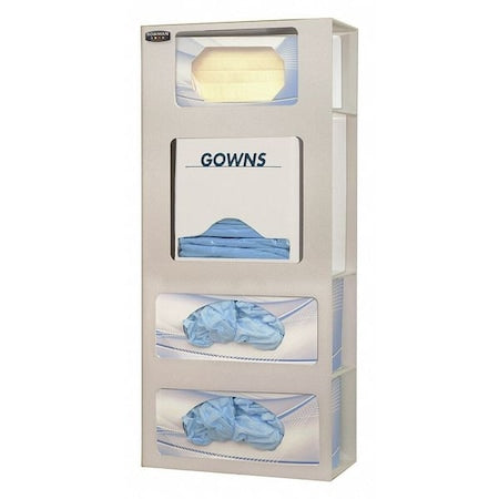 Face Mask Dispenser, 4 Compartments, Beige