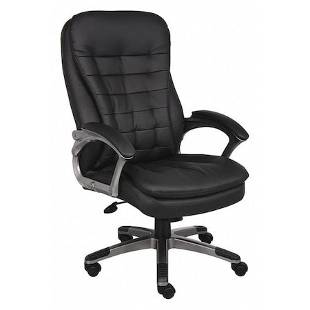 Executive Chair, Pillow Top, Vinyl Seat
