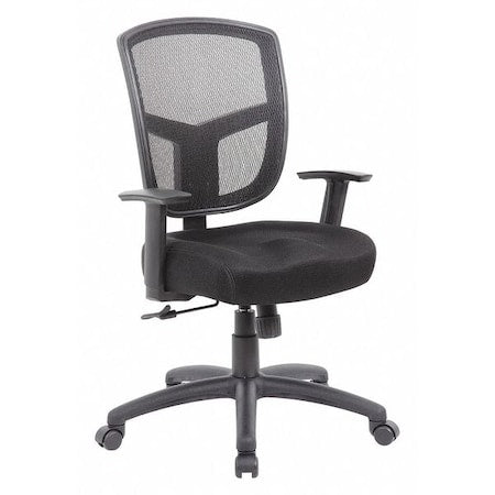 Mesh Task Chair, 22 1/2-, Adjustable, Black