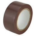 Aisle Marking Tape Vinyl Plastic Brown, 2" W x 36 yd. L, 5 mil Thick