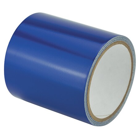 Reflective Marking Tape Vinyl Blue, 4" W x 15 ft. L, 5.5 mil Thick