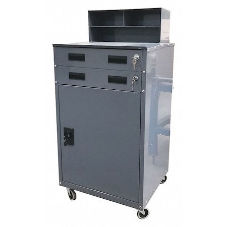 Mobile Shop Desk, 23" W x 51" H x 20" D