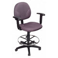 Fabric Drafting Chair, 31 1/2-, Adjustable