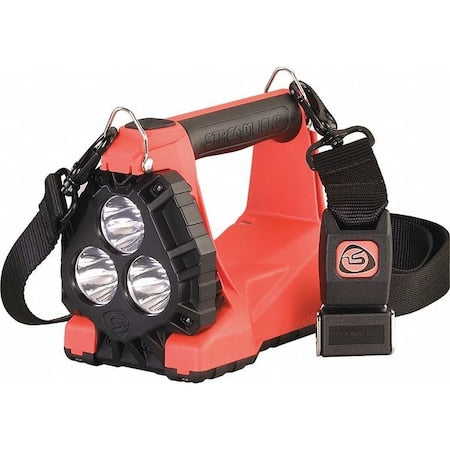 Industrial Lantern, 7.43" L, Orange Body