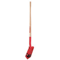 Trenching Shovel, 13 ga Steel Blade, Forward Turn Step, 48 in L Natural Wood Handle