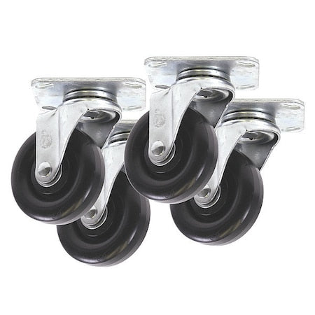 Caster Kit, 12" L x 12" W x 4" H Size