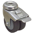 Bolt Hole Caster, 220 lb. Load, Gray Wheel