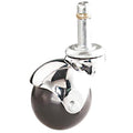 Stem Caster, 80 lb. Load, Black Wheel
