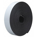 Reclosable Fastener, Rubber Adhesive, 10 ft, 1/2 in W, Black