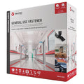 Reclosable Fastener, Acrylic Adhesive, 75 ft, 2 in W, Black