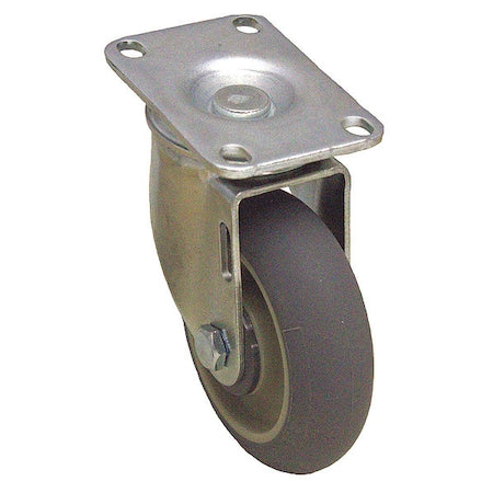 Plate Caster, 250 lb. Ld Rating, Swivel