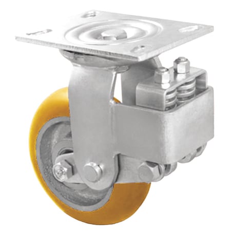 Plate Caster, 500 lb. Ld Rating, Rigid
