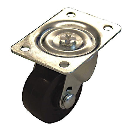 Plate Caster, 175 lb. Ld Rating, Swivel