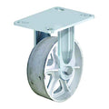 Plate Caster, 1250 lb. Load, Silver Wheel
