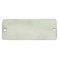 Blank Tag, Aluminum, 1 in H x 3 in W, Silver, Rectangle, 100 PK