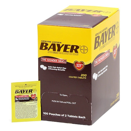 Bayer(R) Aspirin, Tablet, 325mg, PK200