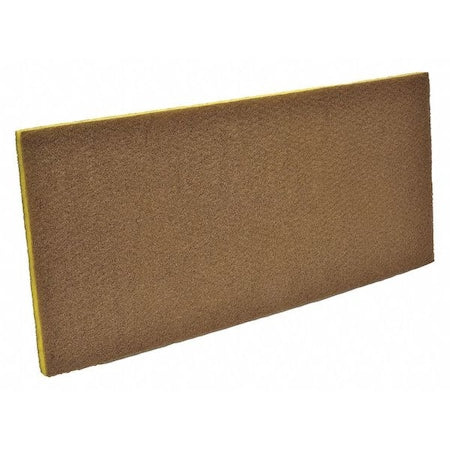 Scrubbing Pad, Yellow, Size 14" x 32", PK5