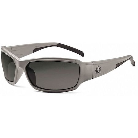THOR, Safety Glasses, Uncoated, Smoke Lens, Gray Frame, Full-Frame
