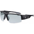 DAGR, Safety Glasses, Uncoated, Indoor/Outdoor Lens, Black Frame, Half-Frame