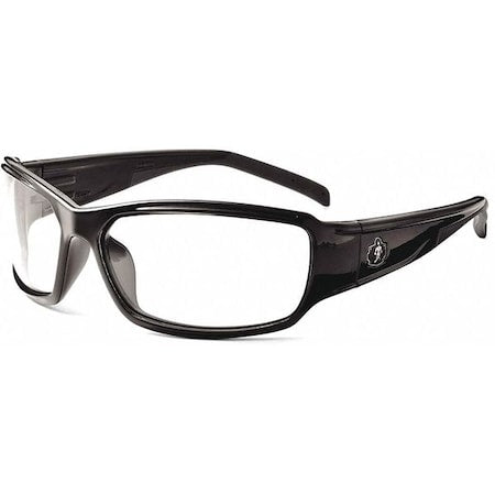 THOR, Safety Glasses, Anti-Fog, Clear Lens, Black Frame, Full-Frame
