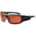 ODIN, Safety Glasses, Uncoated, Copper Lens, Black Frame, Full-Frame, Polarized
