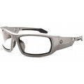 ODIN, Safety Glasses, Anti-Fog, Clear Lens, Matte Gray Frame, Full-Frame