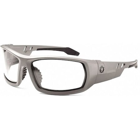 ODIN, Safety Glasses, Anti-Fog, Clear Lens, Matte Gray Frame, Full-Frame