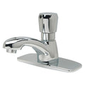 Metering 4" Mount, 1 Hole Low Arc Bathroom Faucet, Polished chrome