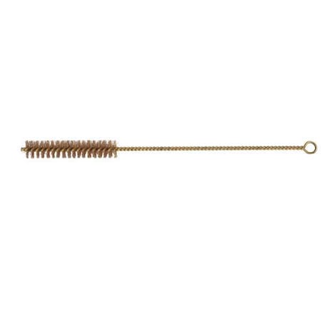 Tube Brush, 8-1/2 in L Handle, 4 in L Brush, Bronze, 12 1/2 in L Overall