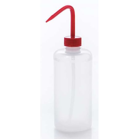 Wash Bottle, Std Spout, 500mL, Red, PK6