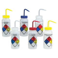 Wash Bottle, Std Spout, 500mL, Assorted, PK6
