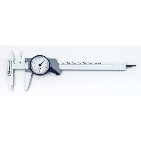 Dial Caliper, Metric, Plastic