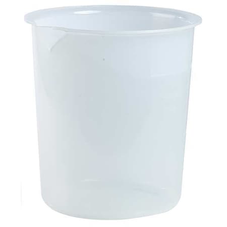 Beaker, Polypropylene, Low Form, 4 L / 1.06 gal Capacity, Not Rated Not Applicable