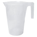 Pitcher, Polypropylene, Tall Form with Handle, 2 L / 0.5 gal Capacity, Not Rated Not Applicable