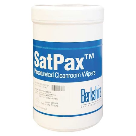 Cleanroom Prewet Wipe, 6" x 9", 100 Wipes