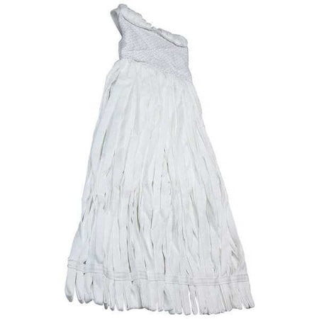 String Mop Head, Slide On Connection, Looped-End, White, Polyester, BCM.4.12