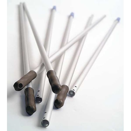 37-25/64 in to 70-55/64 in L Telescoping Mop Handle, Silver