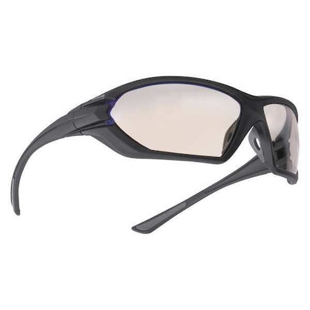 Assault, Safety Glasses, Anti-Fog & Anti-Scratch, Gray Lens, Black Frame, Full-Frame