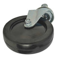 Swivel Caster, Soft Rubber, 5 In
