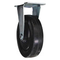 FixedCaster, 3-3/4in, 2-1/4in, Black, Rubber