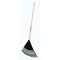 24 in Polypropylene Poly Lawn Rake, 26 Tines, 47-1/4 in L Wood Handle