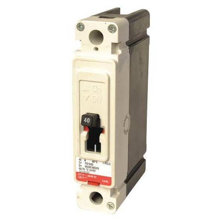 Molded Case Circuit Breaker, FD Series, 30A, 1 Pole, 347V AC, 35kA at 277V AC