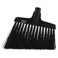 11 51/64 in Sweep Face Angle Broom, Stiff, Synthetic, Black