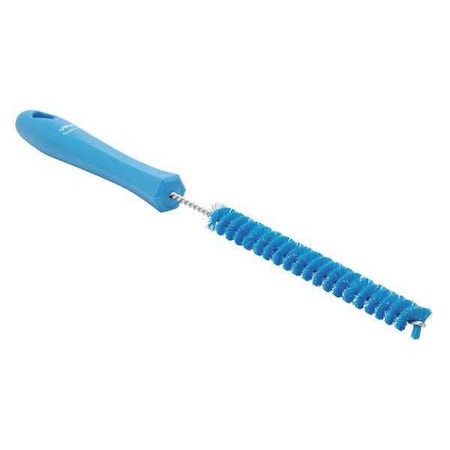 7/8 in W Tube and Pipe Brush, Stiff, 6 1/2 in L Handle, 5 3/4 in L Brush, Blue