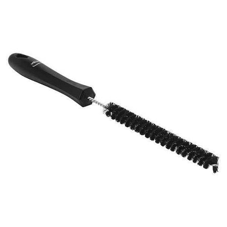 7/8 in W Tube and Pipe Brush, Stiff, 6 1/2 in L Handle, 5 3/4 in L Brush, Black
