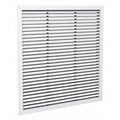 Lay-In Mount Return Air Grille 23.75 X 23.75, White, Steel