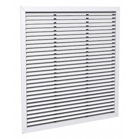 Lay-In Mount Return Air Grille 23.75 X 23.75, White, Steel