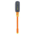 Nut Driver, 1/4 in., Solid, Ins, 5 in.