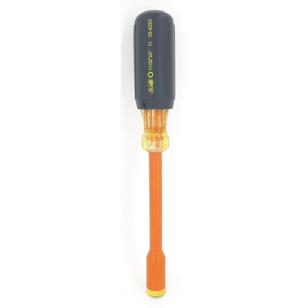 Nut Driver, 11/32 in., Solid, Ins, 5 in.